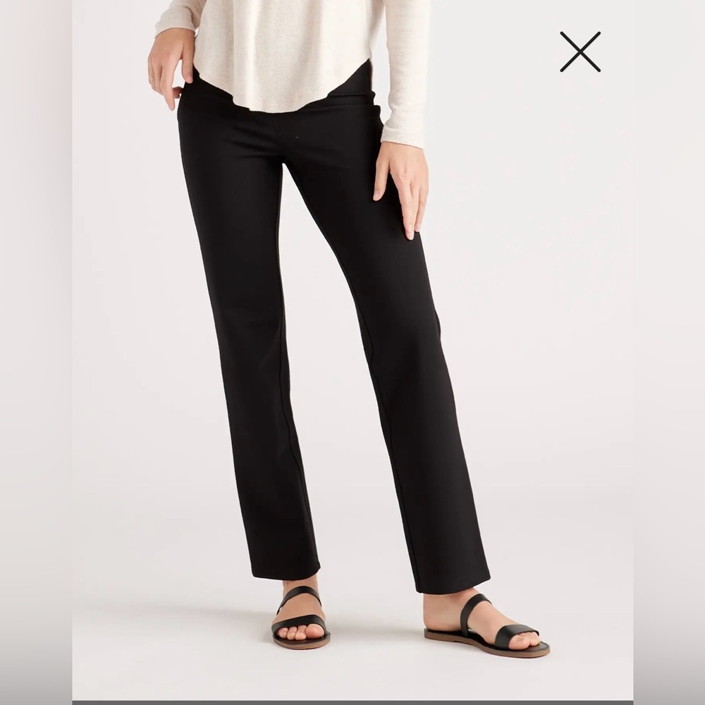 NWT Quince Ultra-Stretch Ponte Straight Leg Pants Size M and M-Tall